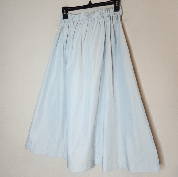 NWT Urban Outfitters Blue Midi Maxi Skirt Stretch Tie Waist Pockets Size Small - Picture 13 of 16